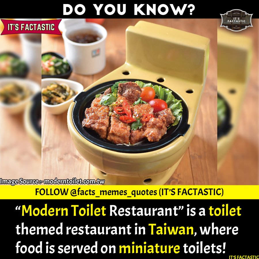 Food on miniature Toilet,toilet themed restaurant,modern toilet restaurant